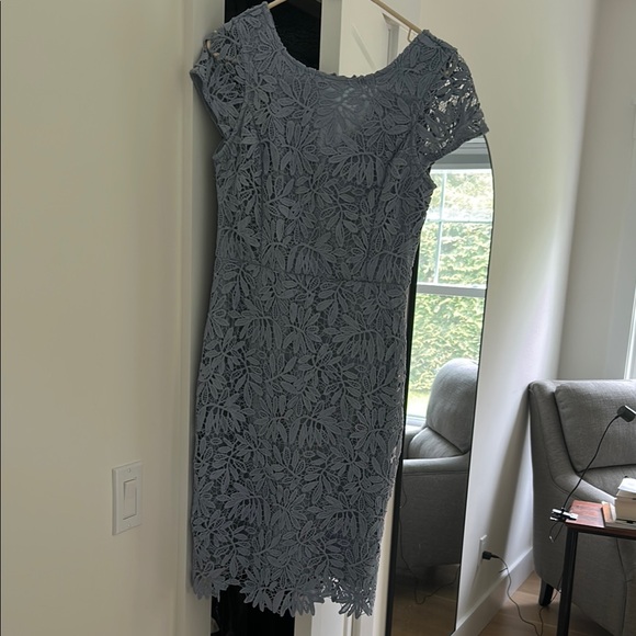 Lulus Dresses & Skirts - Lulu's Gray Sheath Maxi Dress with Cap Sleeves